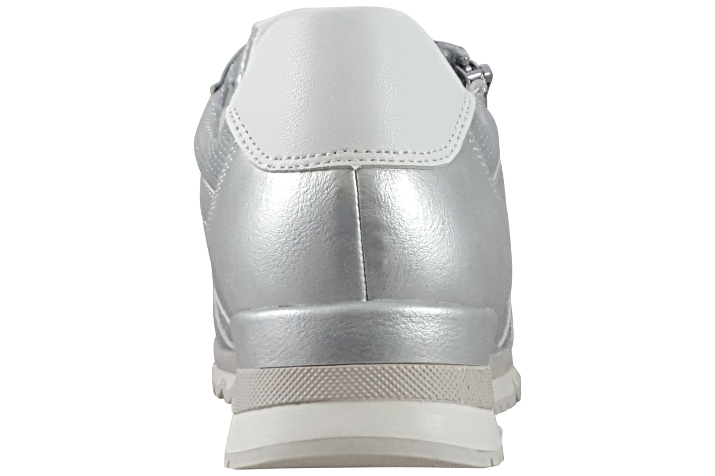 marco tozzi bernadette 6 light grey womens fashion trainers back