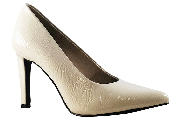 Marco Tozzi Blaze-5 22415-29 Cream Patent Womens Shoes