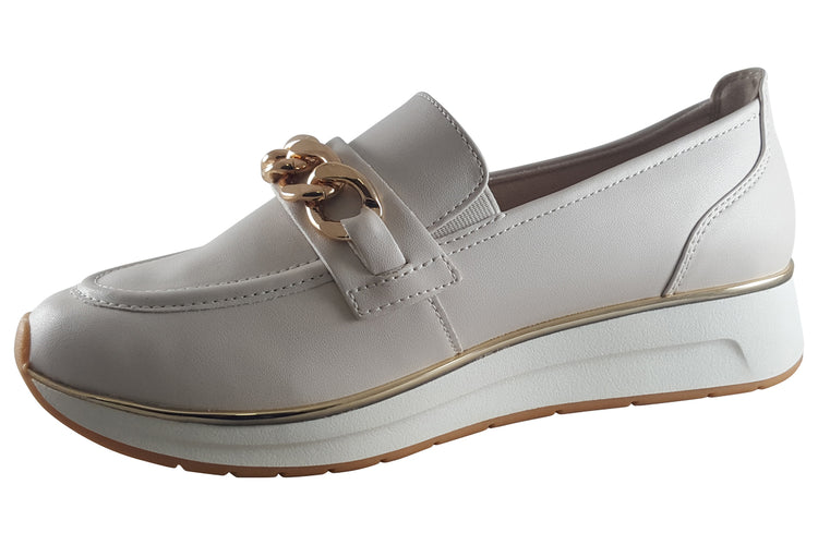 Marco Tozzi Cora 24734-42 Cream/Gold Womens Shoes