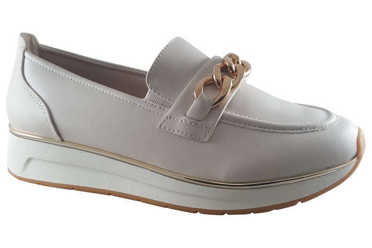 Marco Tozzi Cora 24734-42 Cream/Gold Womens Shoes