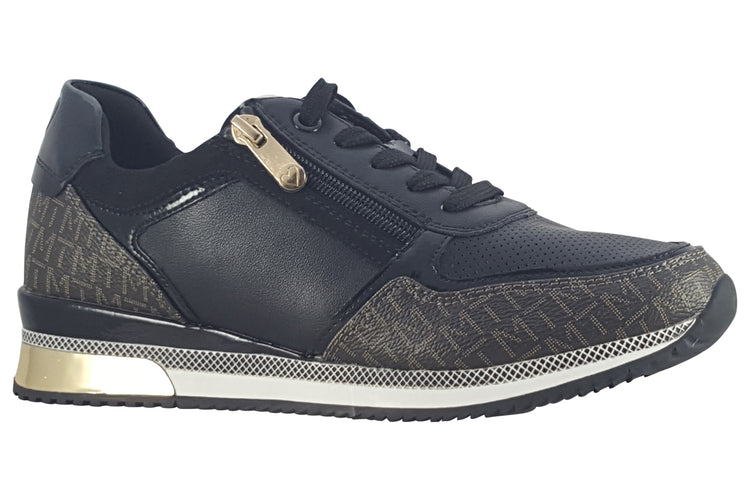 Marco Tozzi Florence 23713-41 Black Combi Womens Fashion Trainers