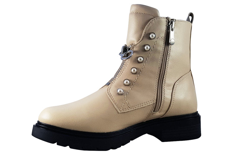 Marco Tozzi Flyer 25332-29 Cream Womens Boots