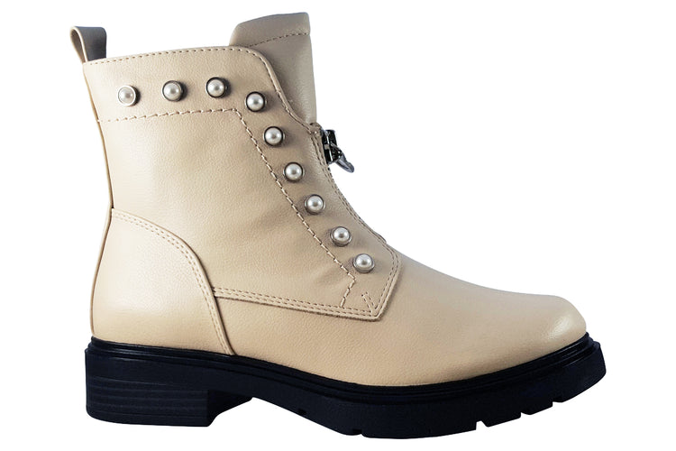 Marco Tozzi Flyer 25332-29 Cream Womens Boots