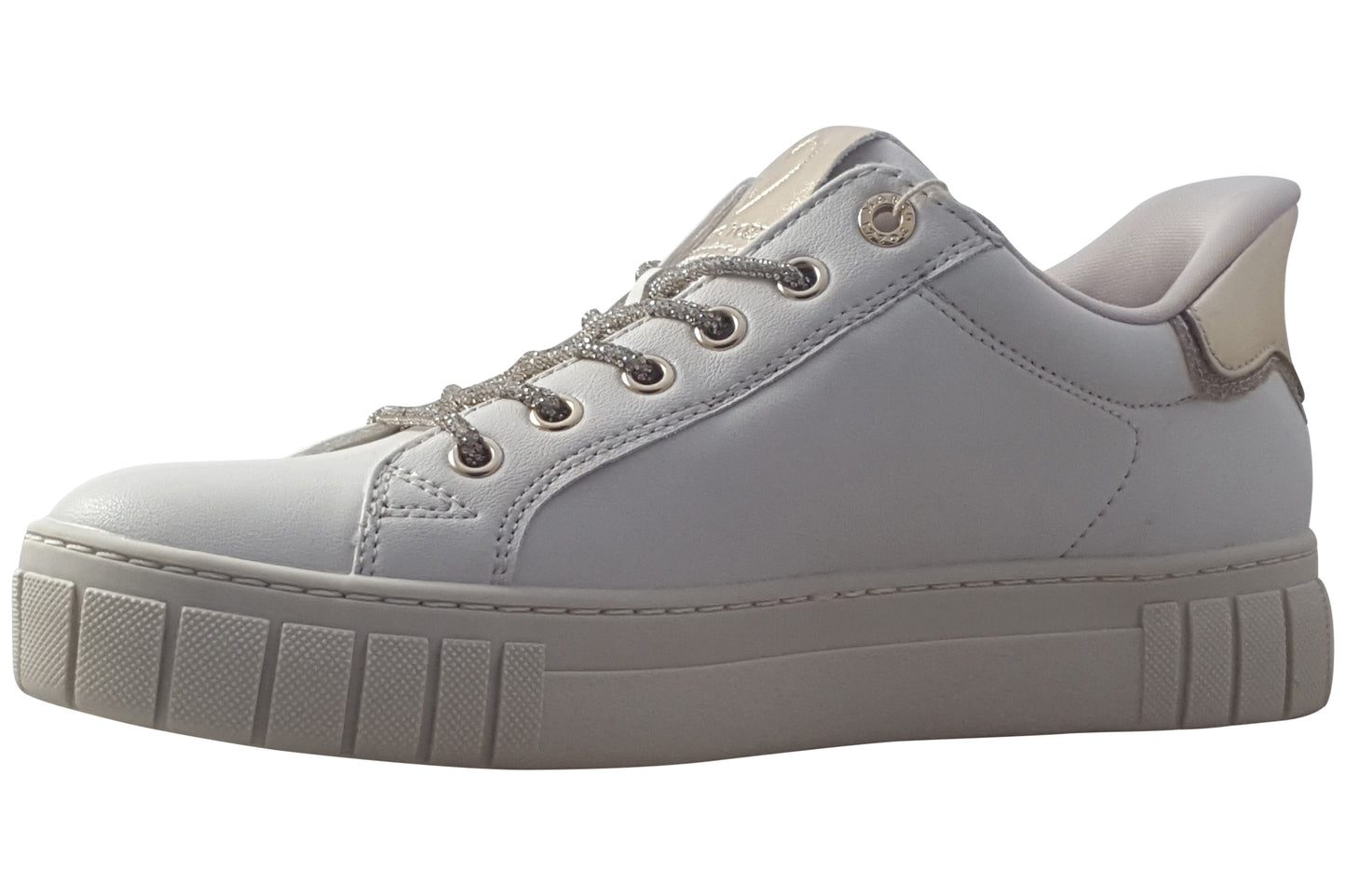 Marco Tozzi Glitz Step In 23741-46 402 Cream Comb Womens Fashion Trainers