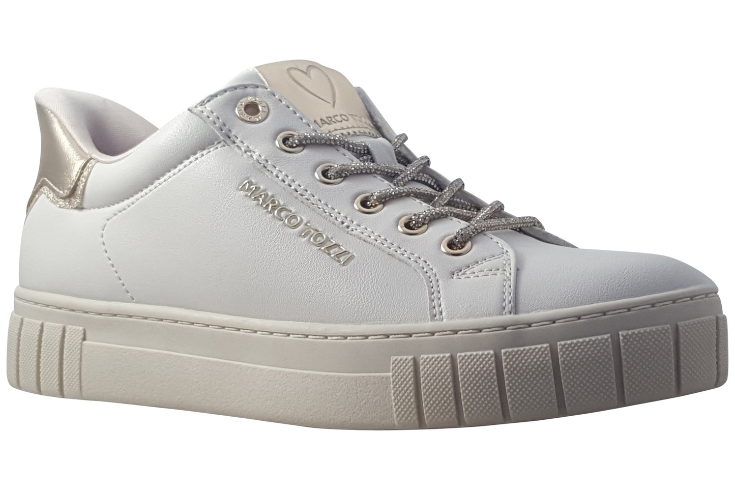 Marco Tozzi Glitz Step In 23741-46 402 Cream Comb Womens Fashion Trainers