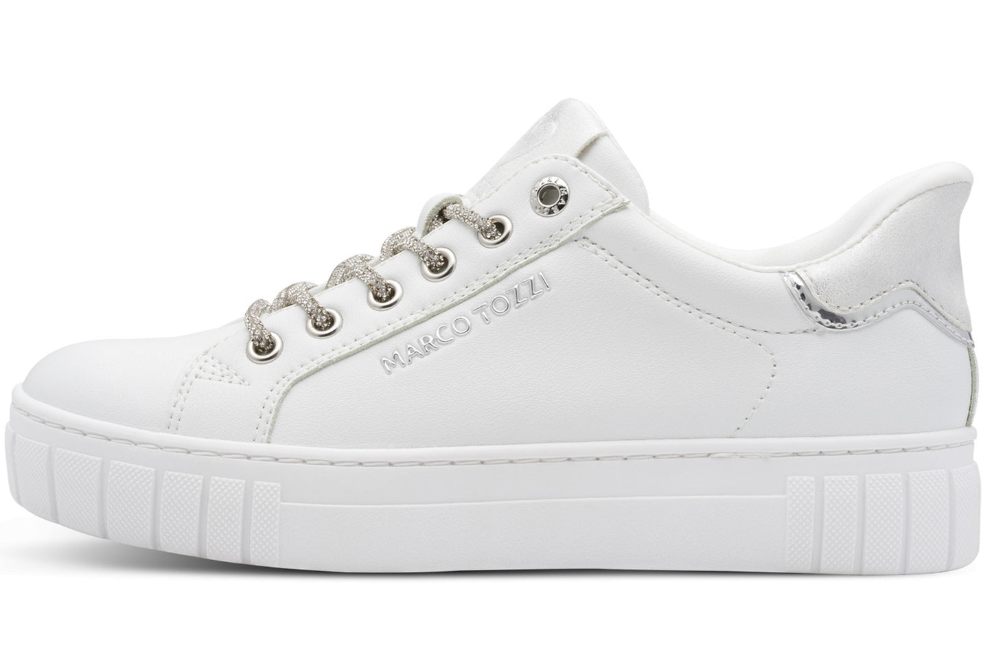 Marco Tozzi Glitz Step In 23741-46 197 White Comb Womens Fashion Trainers
