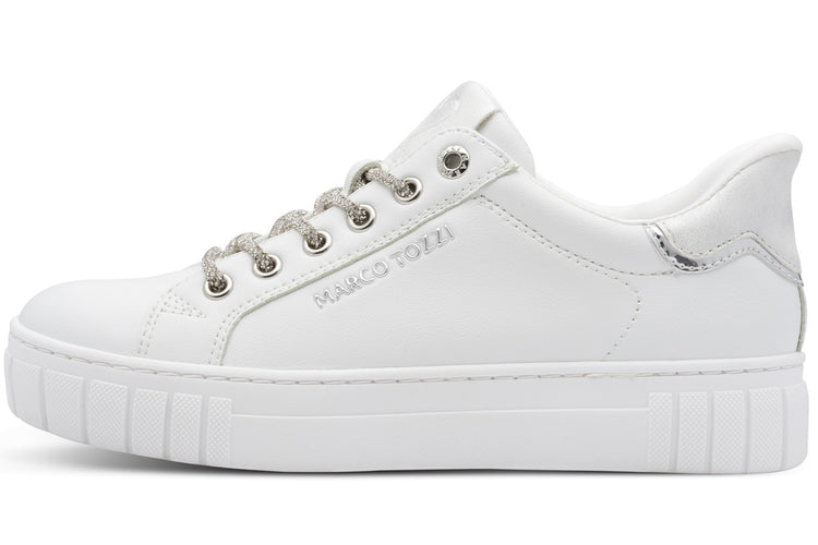 Marco Tozzi Glitz Step In 23741-46 197 White Comb Womens Fashion Trainers