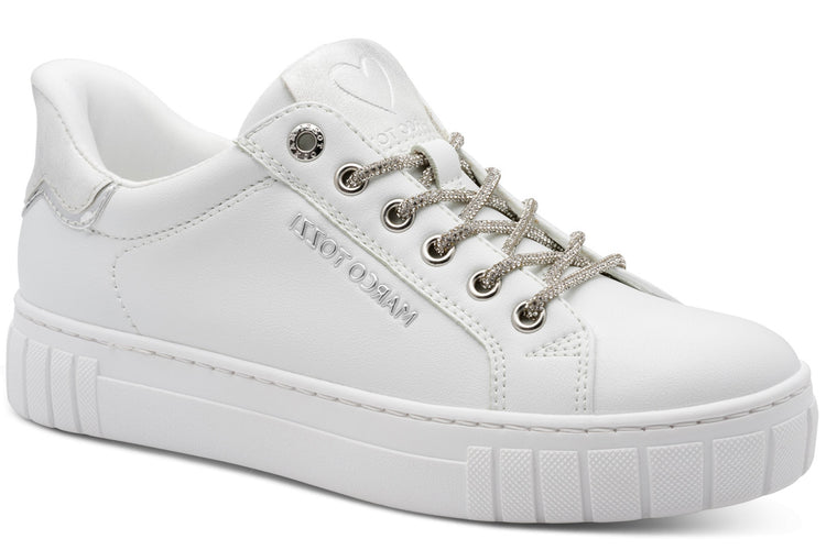 Marco Tozzi Glitz Step In 23741-46 197 White Comb Womens Fashion Trainers