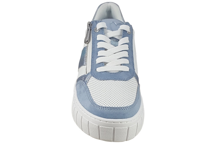 Marco Tozzi Kemsey 23710-44 White/Light Blue Womens Fashion Trainers