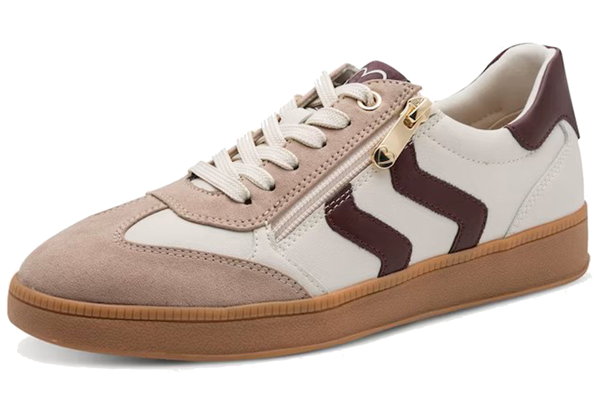 Marco Tozzi Laurel 23739-44 461 Cream/Bord Womens Fashion Trainers