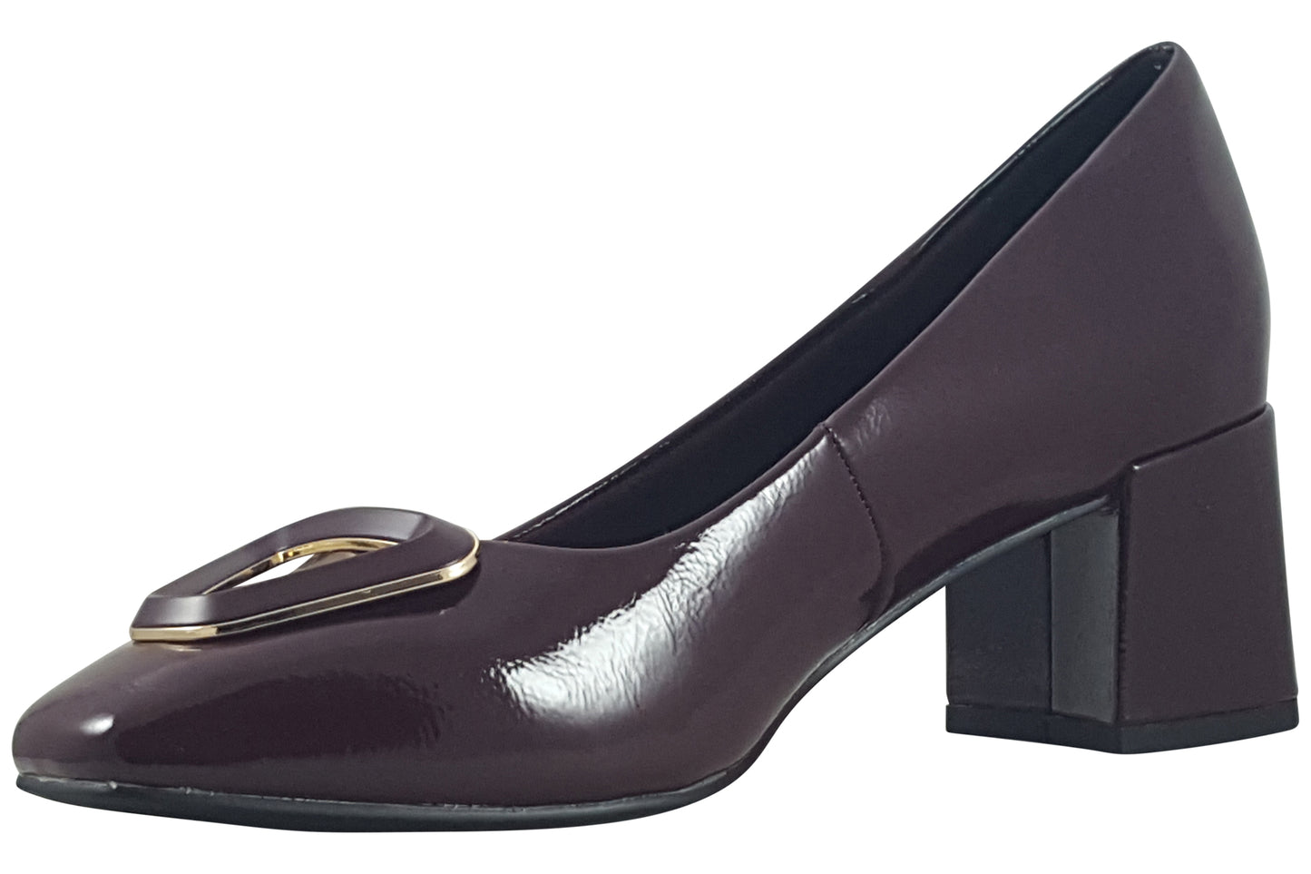 marco tozzi metta 22325 45 bordeaux pat womens shoes left