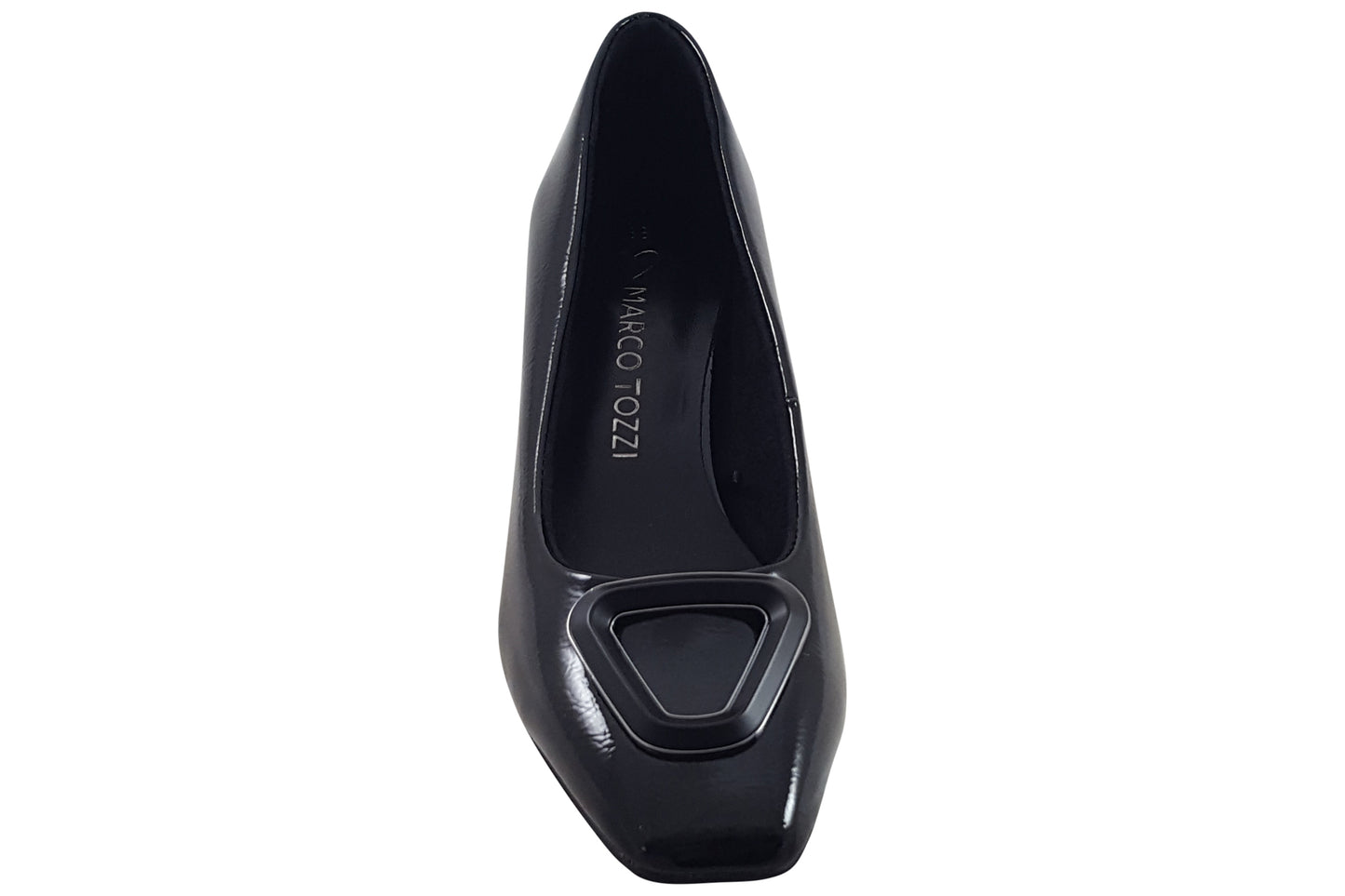 marco tozzi metta womens shoes black patent top