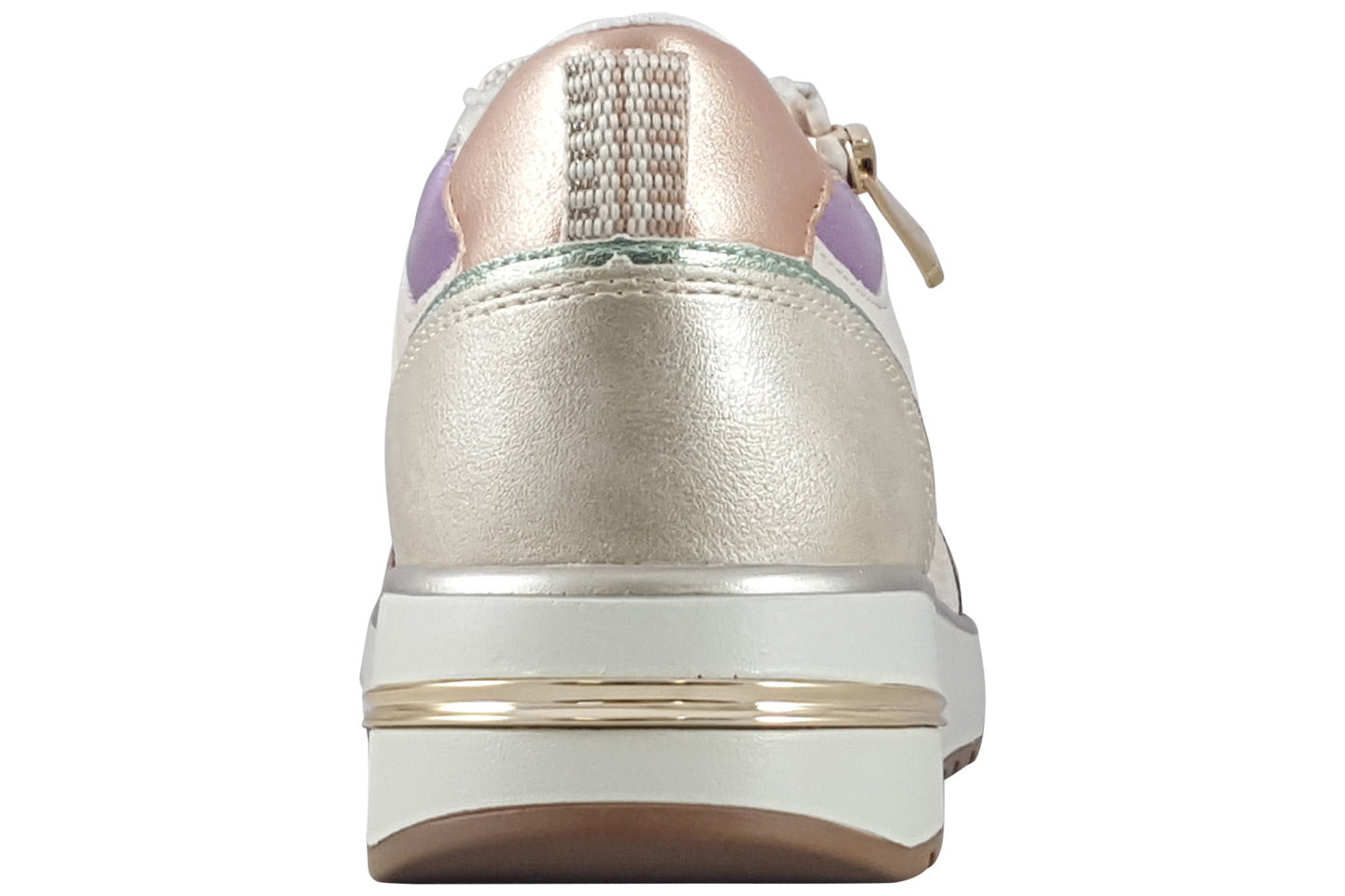 marco tozzi minnie cream comb womens fashion trainers back