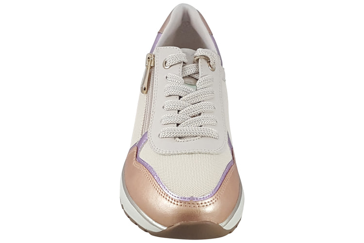 Marco Tozzi Minnie 23754-44 Cream Combi Womens Fashion Trainers