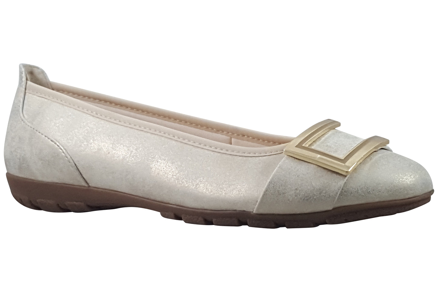 marco tozzi molly anne dune metallic womens shoes right