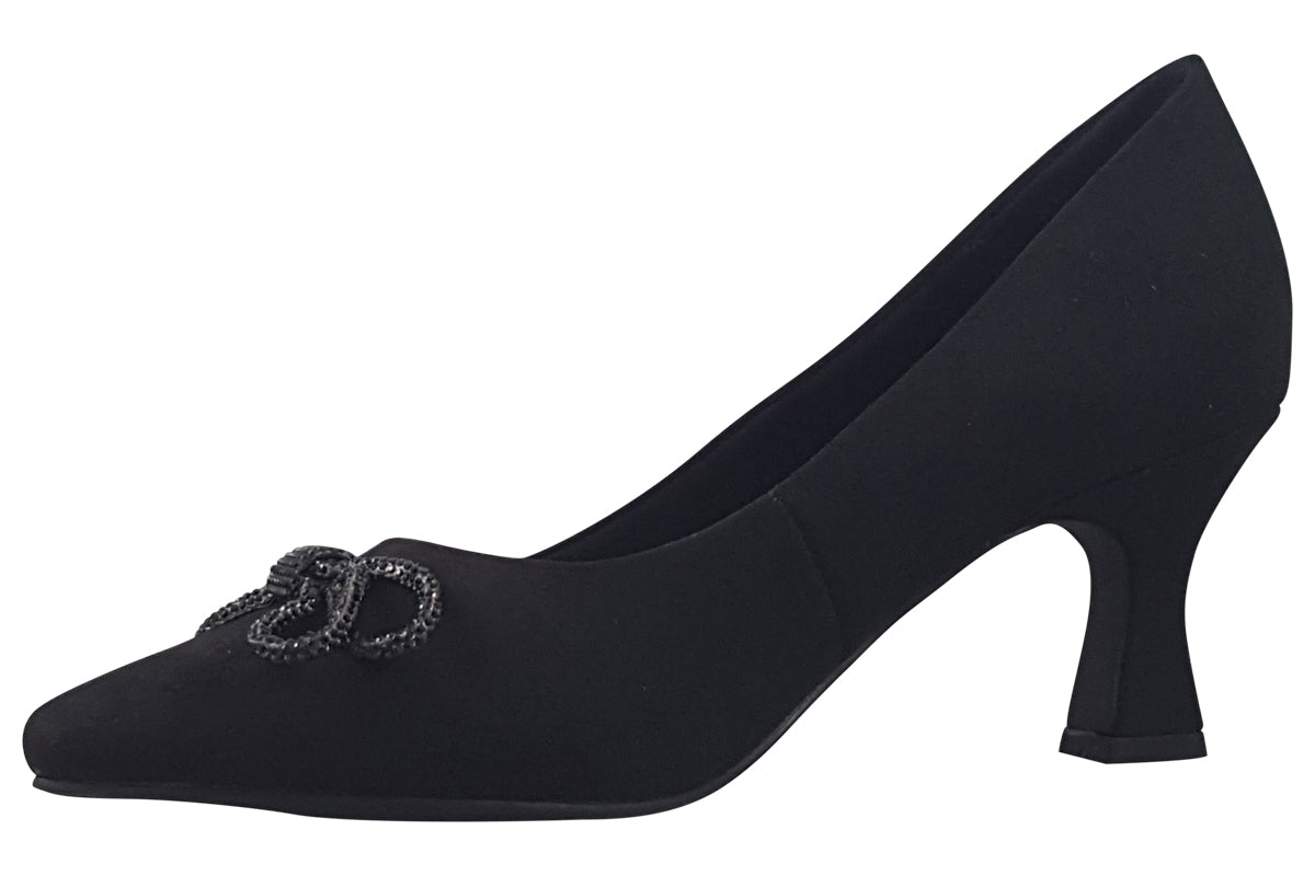 marco tozzi muriel black womens shoes left