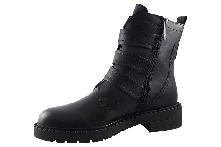 Marco Tozzi Strappy 25400-29 Black Antic Womens Boots
