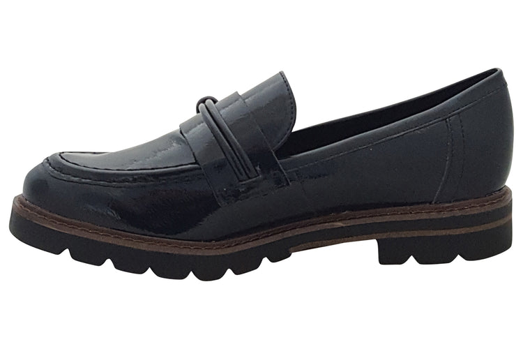 Marco Tozzi Taylor 24704-41 Navy Patent Womens Shoes