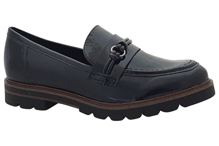 Marco Tozzi Taylor 24704-41 Navy Patent Womens Shoes