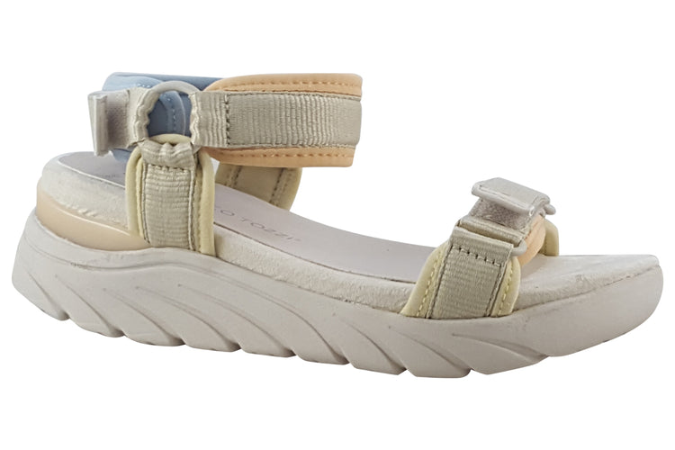 Marco Tozzi Tulip 28542-28 Cream Combi Womens Sandals