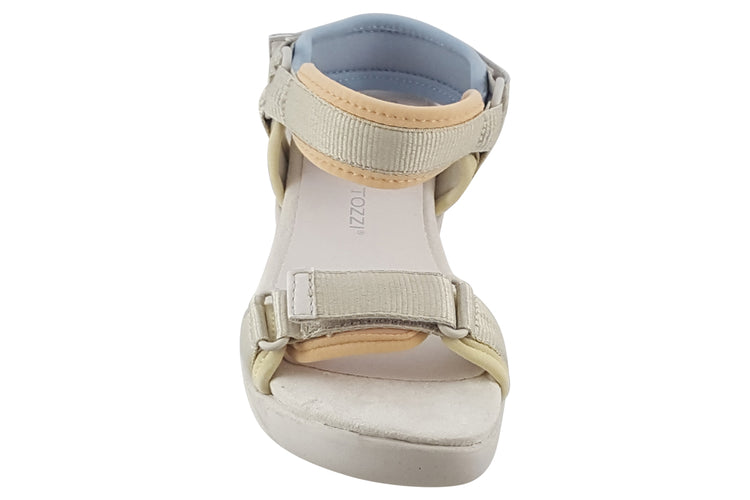 Marco Tozzi Tulip 28542-28 Cream Combi Womens Sandals