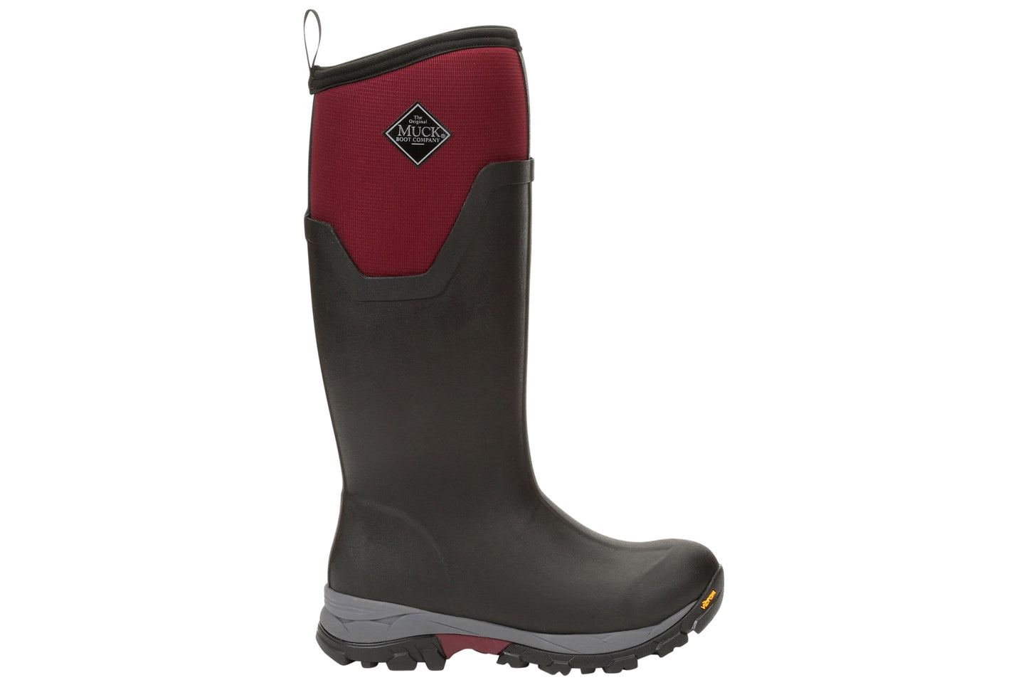 Muck Boots Arctic Ice Tall AGAT Black/Maroon Womens Wellingtons