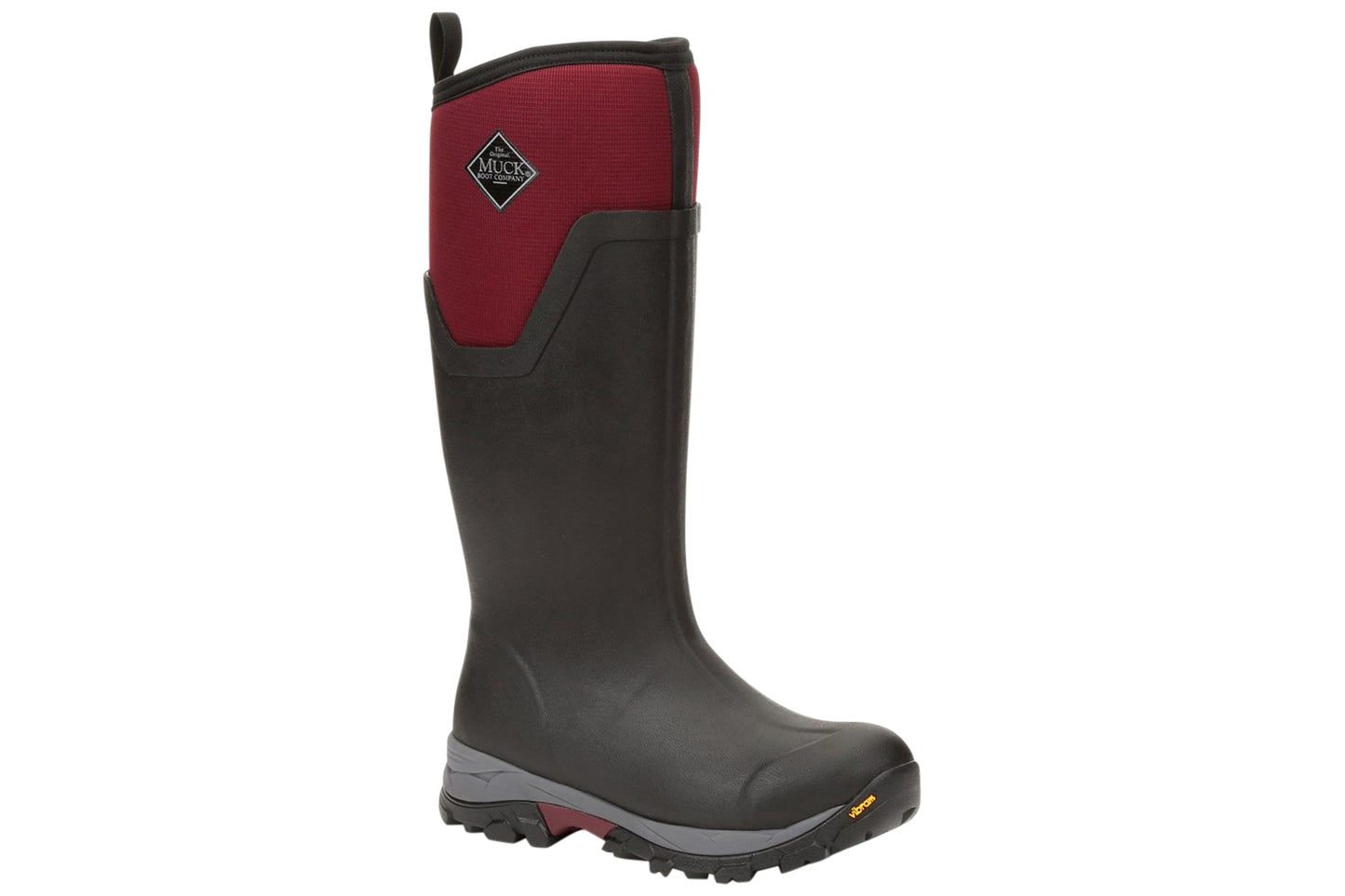 Muck Boots Arctic Ice Tall AGAT Black/Maroon Womens Wellingtons
