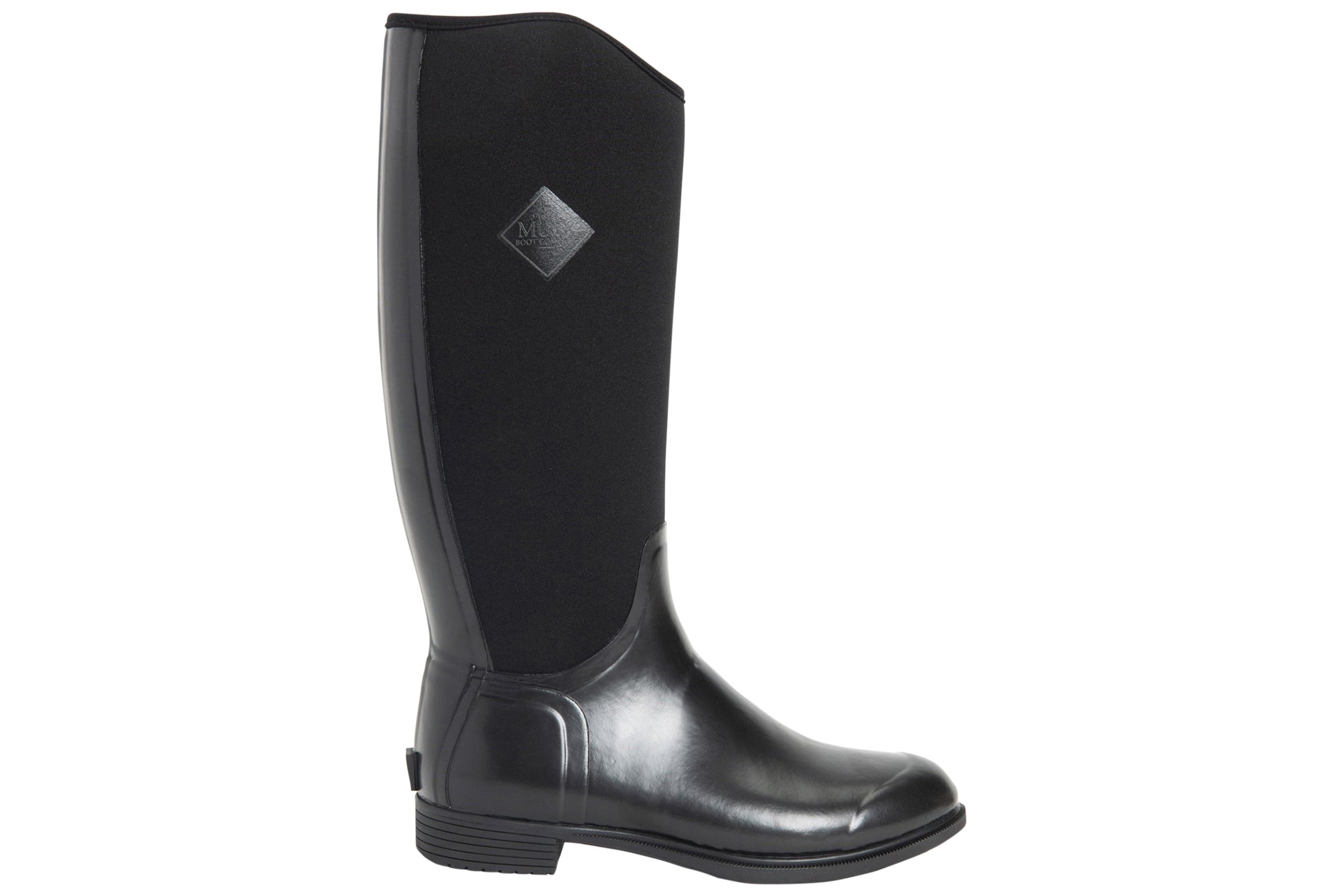 muck-boots-derby-tall-black-textile-weather-wellingtons-right-flat