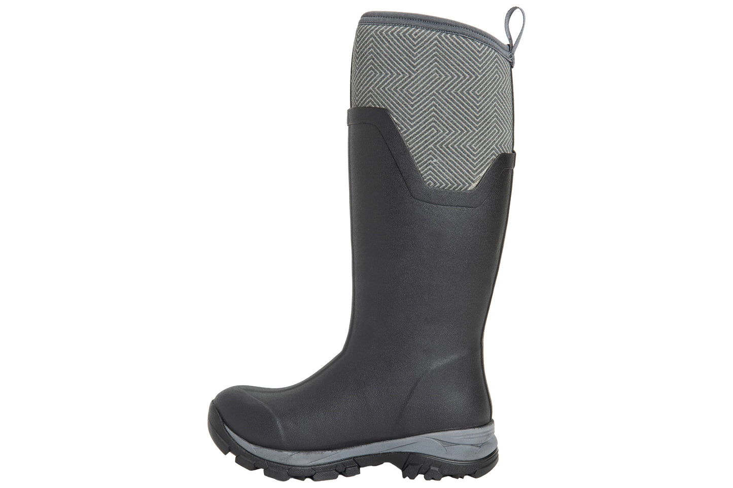Muck Boots Arctic Ice Tall AGAT Black/Grey Geometric Womens Wellingtons