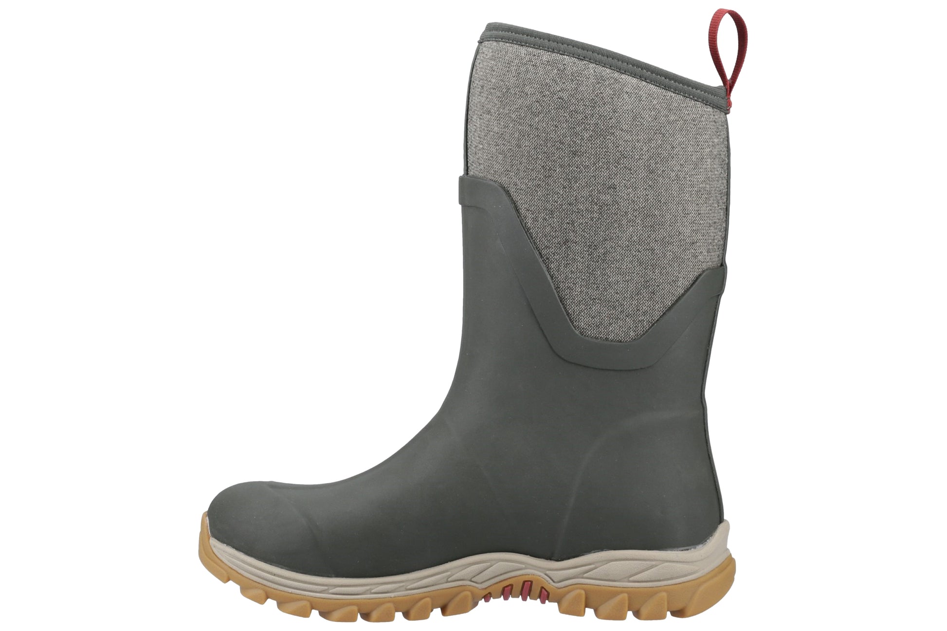 muckboots-arctic-sport-ii-mid-olive-herringbone-textile-weather-wellingtons-left_e32381fe-a34d-4962-9a61-9d6b2ea58938