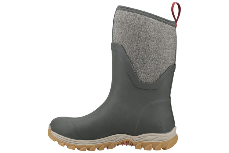 Muck Boots Arctic Sport II Mid Olive/Herringbone Womens Wellingtons