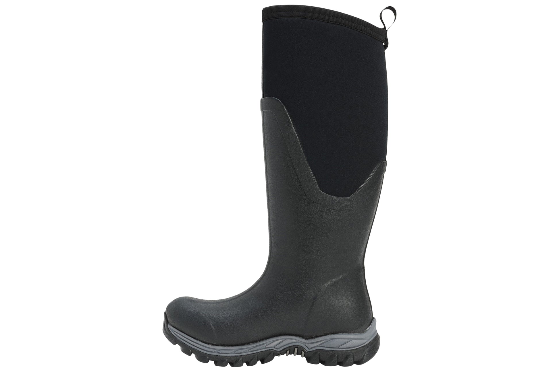 muckboots-arctic-sport-ii-tall-black-textile-weather-wellingtons-left