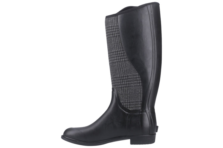 Muck Boots Derby Tall Black/Plaid Womens Wellingtons