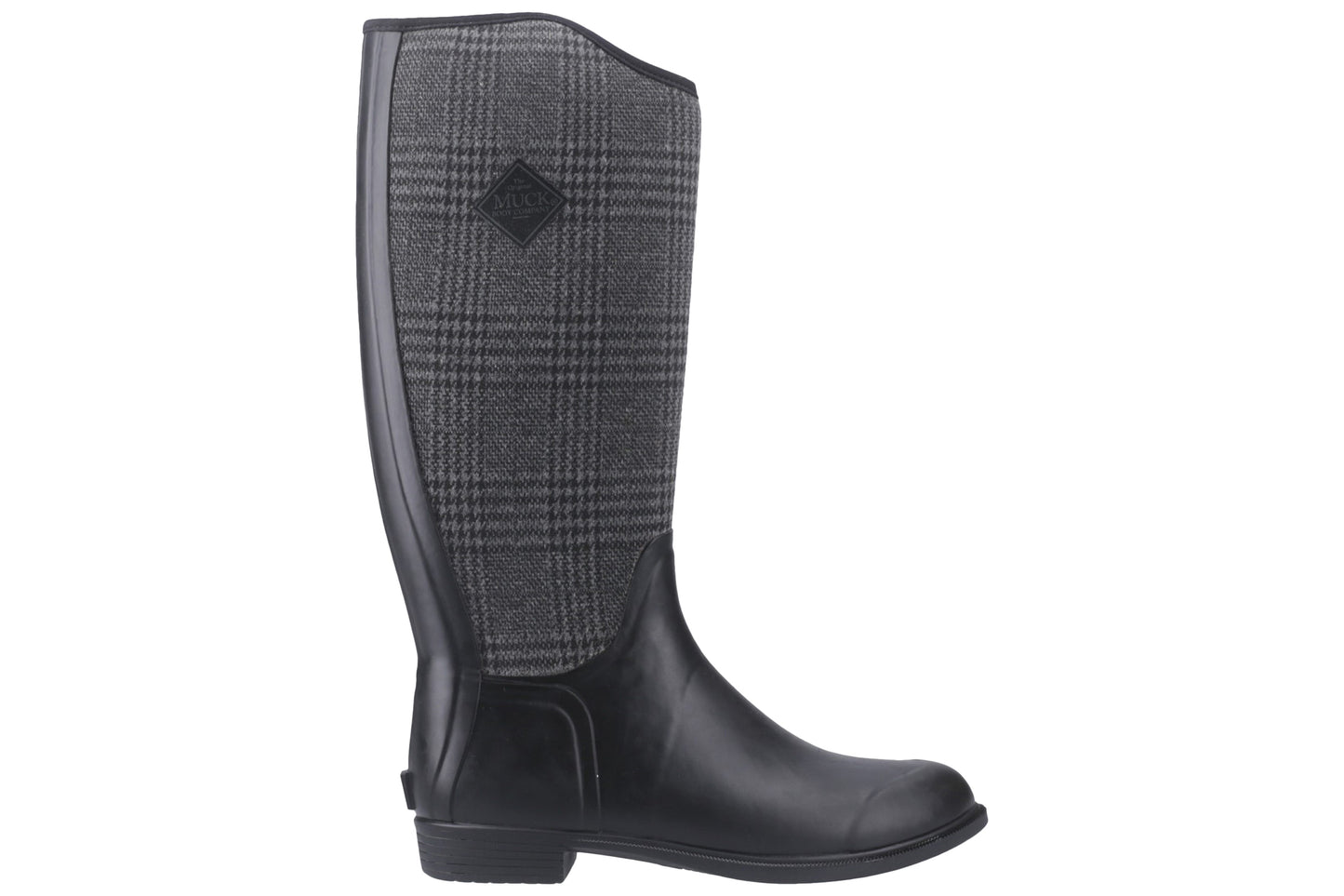 Muck Boots Derby Tall Black/Plaid Womens Wellingtons