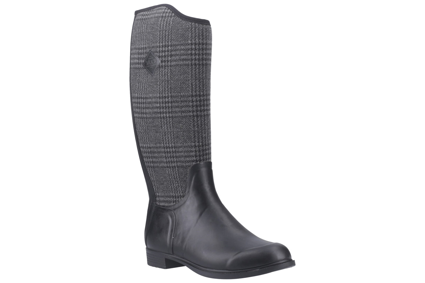 Muck Boots Derby Tall Black/Plaid Womens Wellingtons