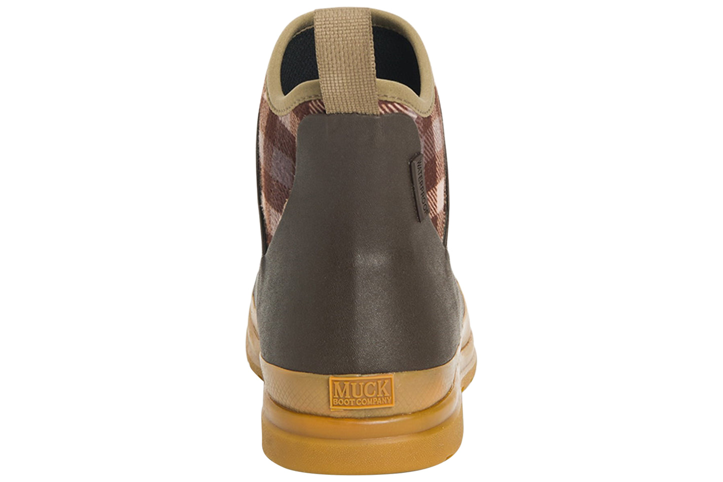 Muck Boots Originals Ankle Brown/Plaid/Gum Womens Wellingtons