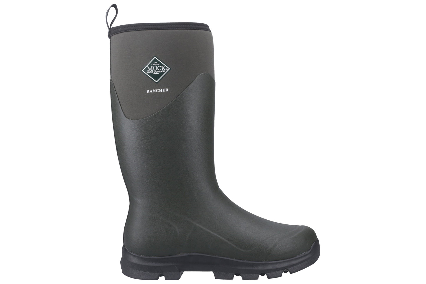 Muck Boots Rancher Dusty Olive/Black Mens Wellies & Work Boots