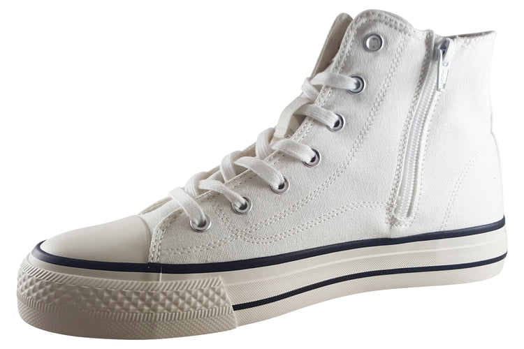 Mustang Shoes Andrea 1482301 White Womens Shoes