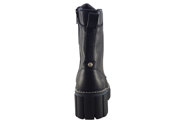 Mustang Shoes Biker-Chick 1447506 Black Womens Boots