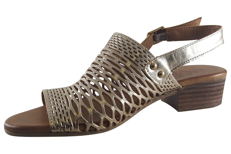 Mustang Shoes Carmel 8968801 Gold Womens Sandals