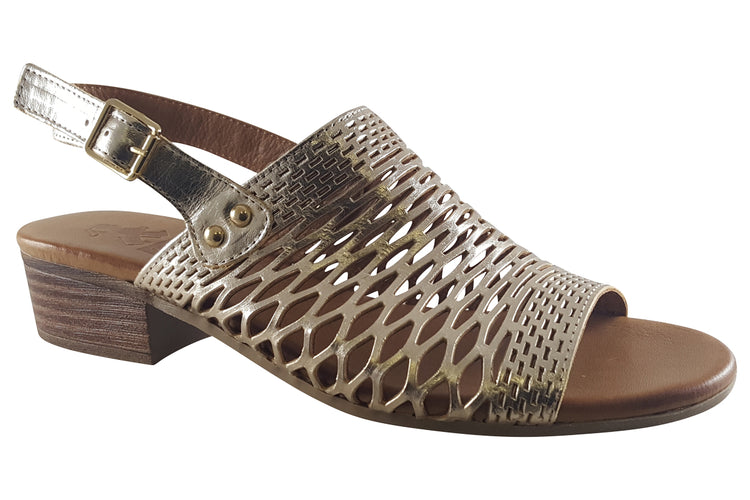 Mustang Shoes Carmel 8968801 Gold Womens Sandals