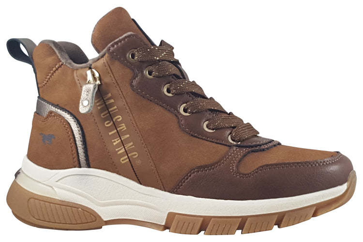Mustang Shoes Demi 1481501 Cognac Womens Boots
