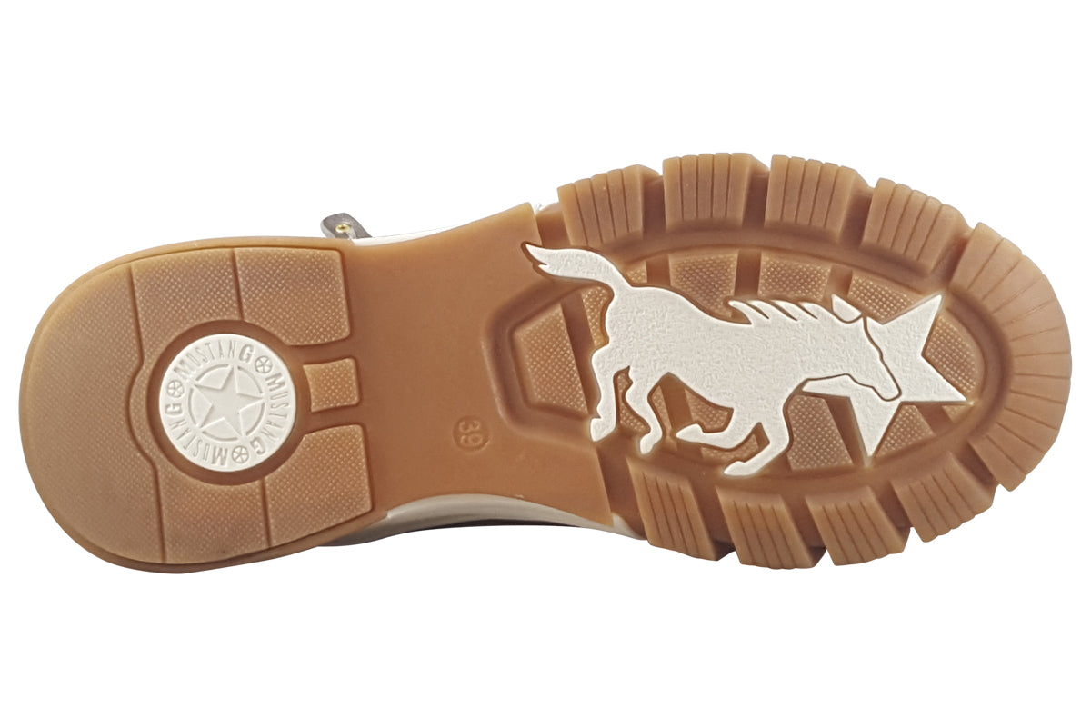 mustang demi cognac womens sole