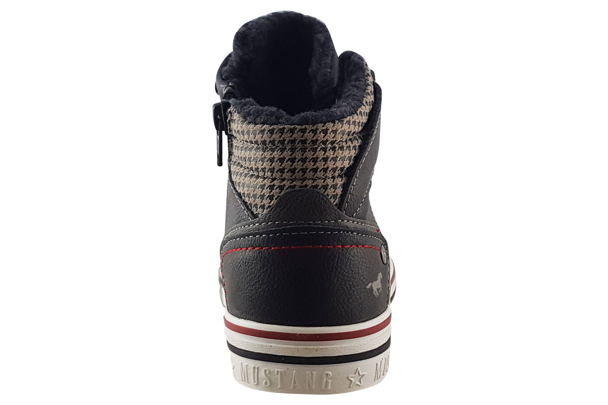 mustang dj grey boys boots back