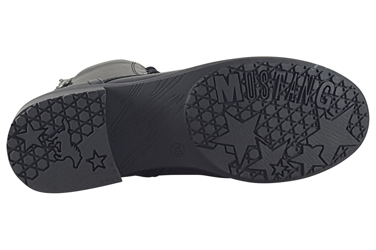 mustang olivette black womens sole