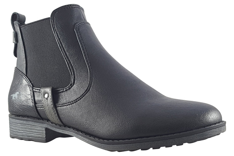 Mustang Shoes Simple 1265522 Black Womens Boots