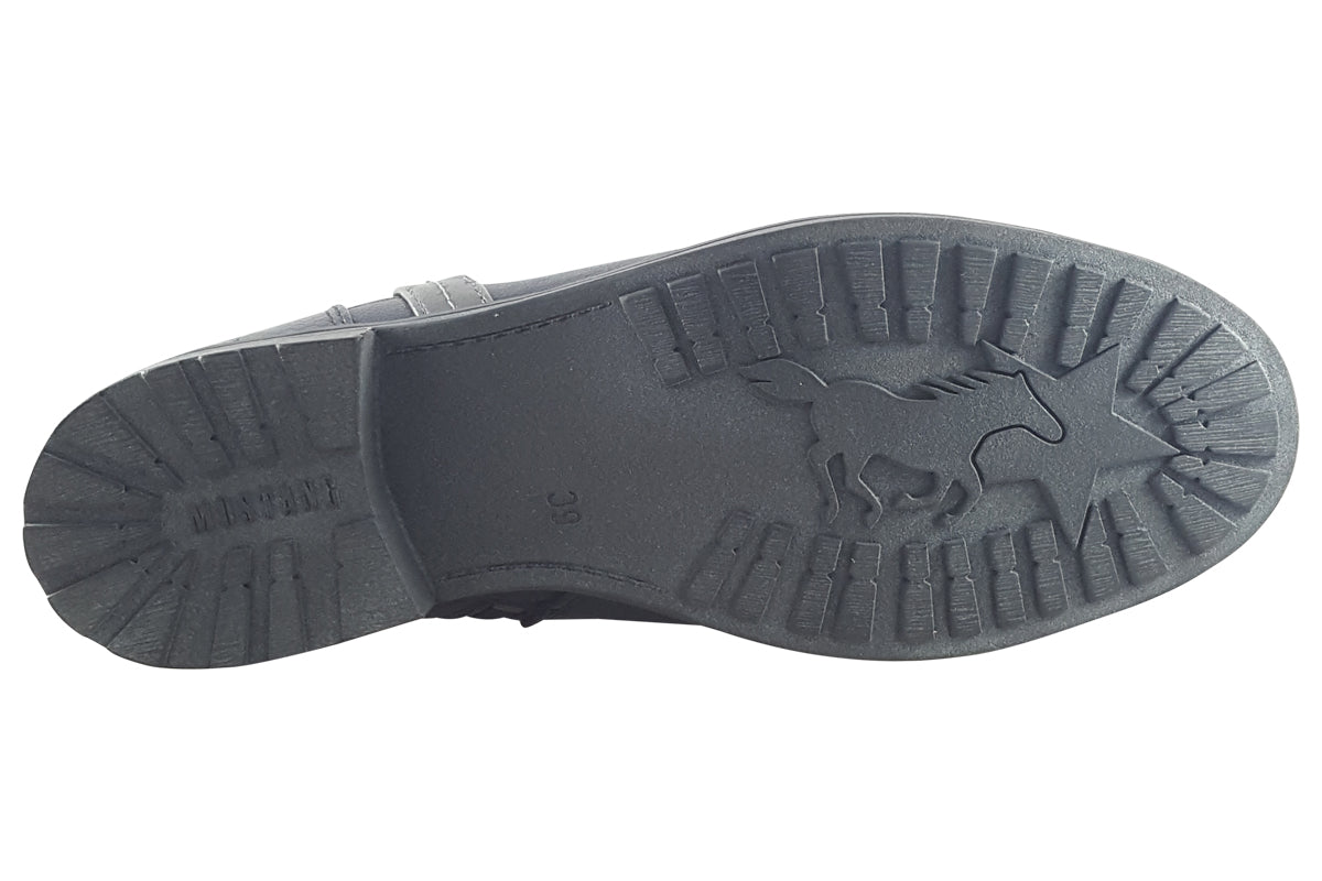 mustang simple black womens sole