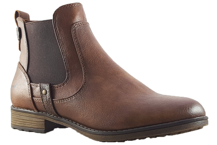 Mustang Shoes Simple 1265522 Cognac Womens Boots