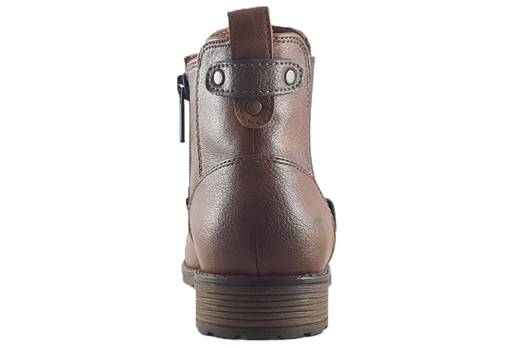Mustang Shoes Simple 1265522 Cognac Womens Boots