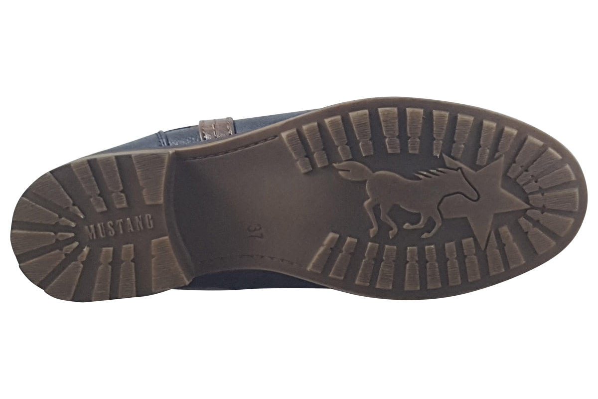 mustang simple navy womens sole